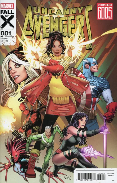 Uncanny Avengers #1 Greg Land Variant Nm Captain America Deadpool Rogue Psylocke