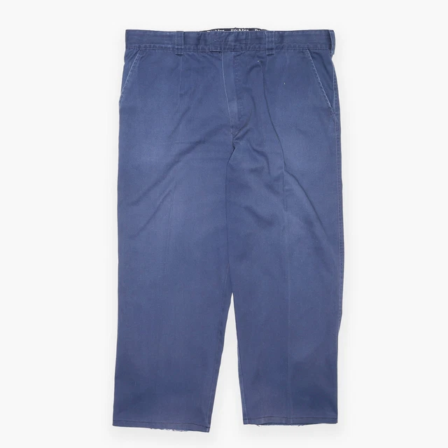 Pantaloni DICKIES blu regolari tessuti dritti da uomo W40 L25
