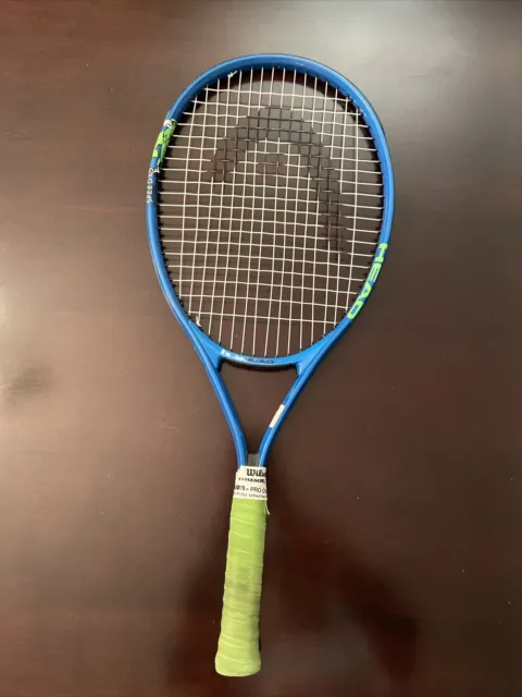 Head Speed 25 Junior Tennis Racquet Grip 3 7/8" Blue Green Sports