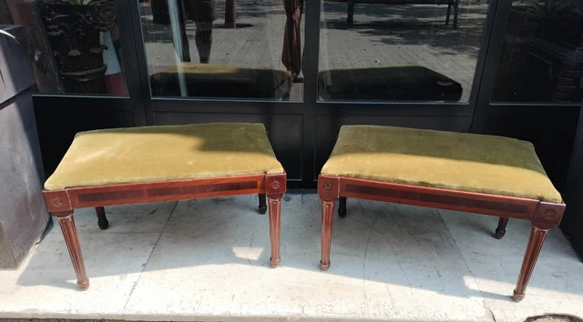 Un bon bois... Bancs anciens en bois nobles