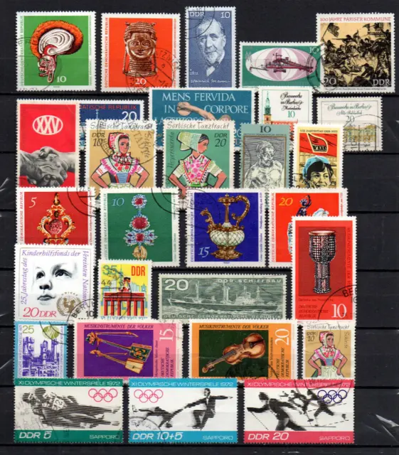 Briefmarken  Sammlung DDR 1971 gest. s. Scan