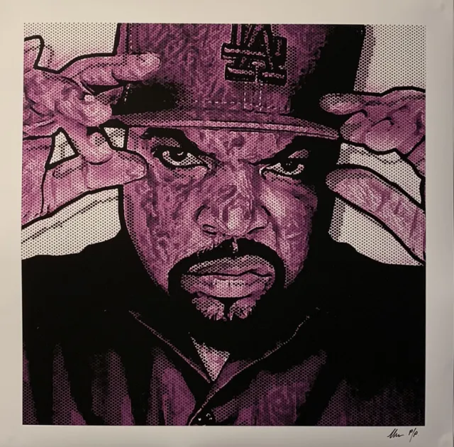 Chris Boyle Ice Cube Rap Icon poster art print LA US Hip Hop 23/25