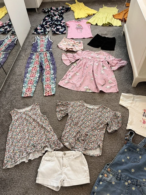 Bundle Girls Summer Clothes Age 7-8 Years Next River Island Zara