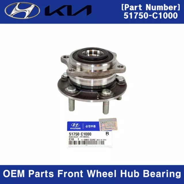 OEM Parts Front Wheel Hub Bearing Assembly 51750C1000 for Hyundai Sonata 15-19