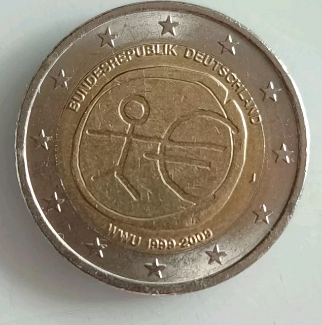 2 Euro Münze Wwu Fehlprägung Wert 2 EURO MÜNZE mit Fehlprägung Sammlerstück Strichmännchen (WWU 1999-2009