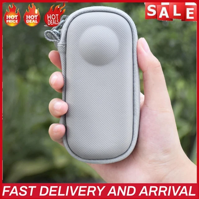 Hartschalen-Schutzhülle PU-Tragetasche für Insta360 One X3/2 (grau)