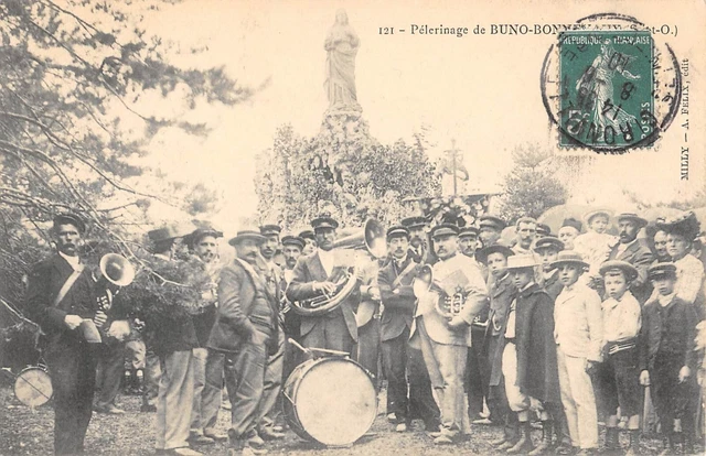 Cpa 91 Pelerinage De Buno Bonnevaux / Music / Fanfare / Instrument