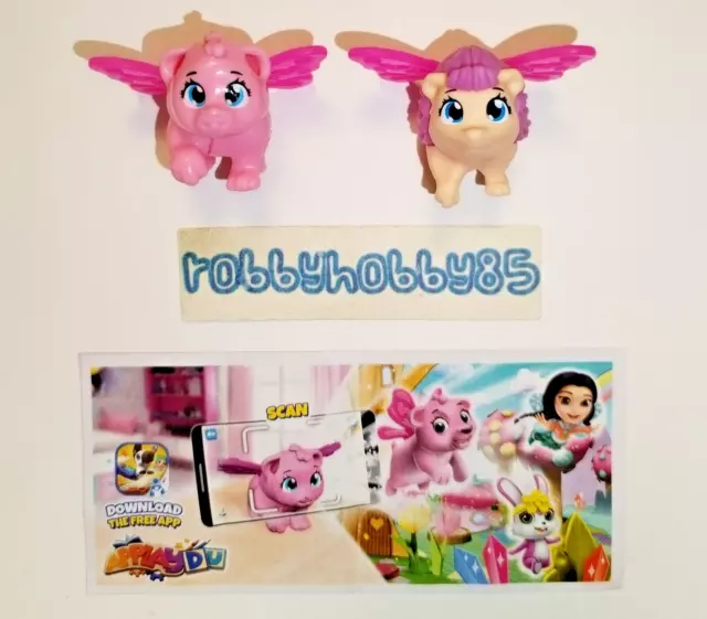Serie Completa Magic Fairy Animals Vt096 - Vt097 + 2 Bpz Kinder Italia 2023/2024