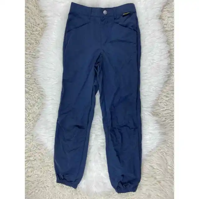 Jack Wolfskin Kids Size 140 Navy Blue Mosquito Proof Organic Cotton Blend Pants
