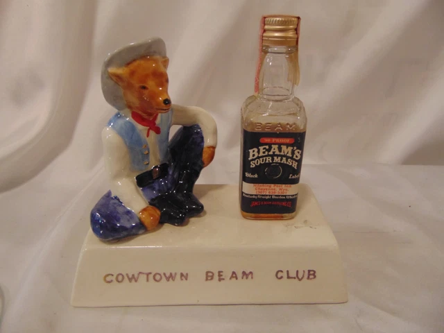 Hard 2 Find 1979 Jim Beam Cowtown Beam Club Mini Backbar Piece-NOT A DECANTER