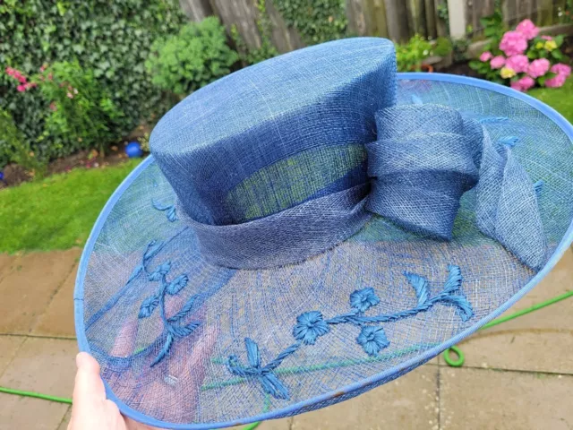 Cappello da sposa Jacques Verde blu madre delle corse da sposa cocktail matrimonio formale