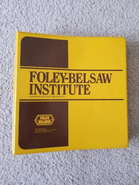 Foley-Belsaw Institute Introduction to Locksmithing Complete Lessons 1-30 1984