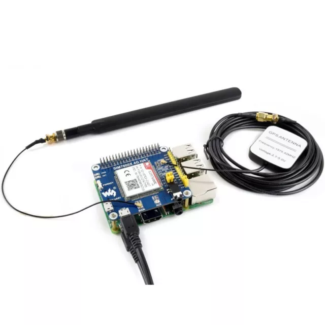 SIM7600E-H 4G 3G 2G GSM GPRS GNSS HAT for Raspberry Pi series boards Jetson Nano