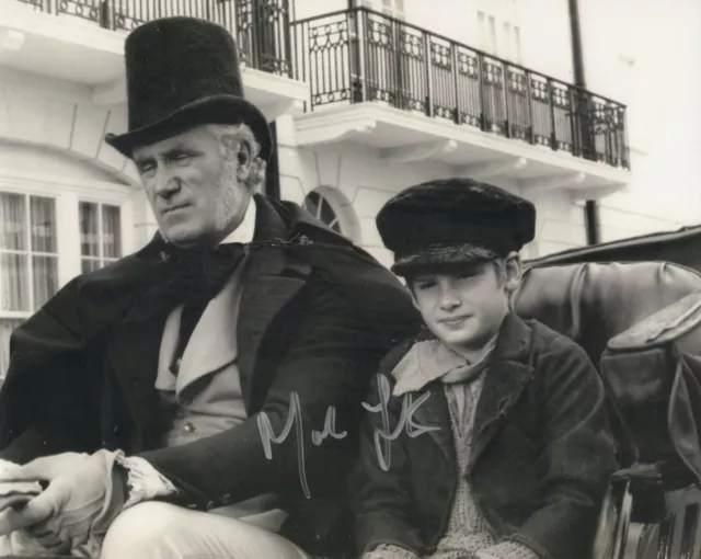 Oliver! 8x10 British musical movie scene photo signed by actor Mark Lester