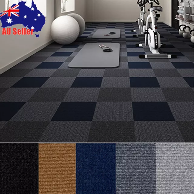 24x 30*30cm Self Adhesive Carpet Tiles Commercial Office Home Shop Retail Floor
