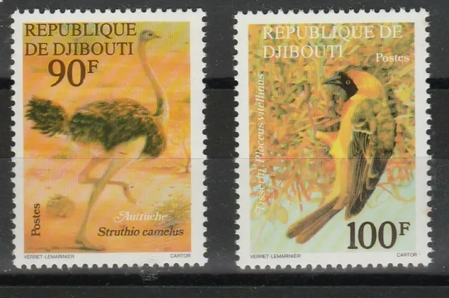 Djibouti 1977 Birds 2 Val MNH MF53419