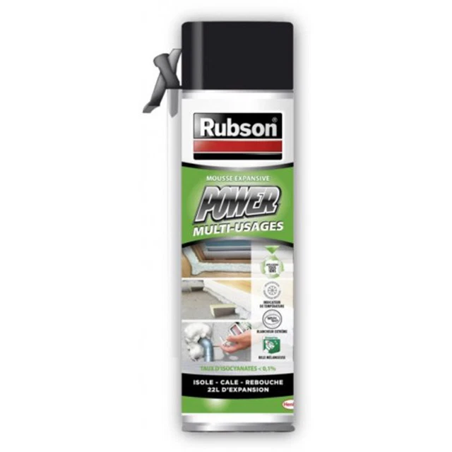 Espuma de PU Rubson "Power Box" espuma de construcción espuma de pistola espuma de montaje asas 500 ml