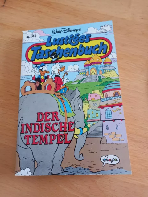 ERSTAUFLAGE Lustiges Taschenbuch Nr.158 von 1991 Der Indische Tempel