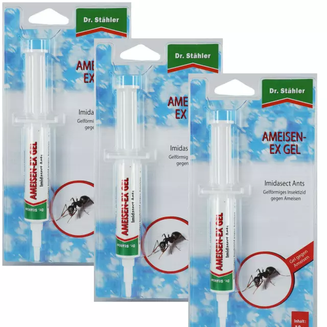 3 x Dr Stähler Ameisen-Ex Gel Imidasect Ants