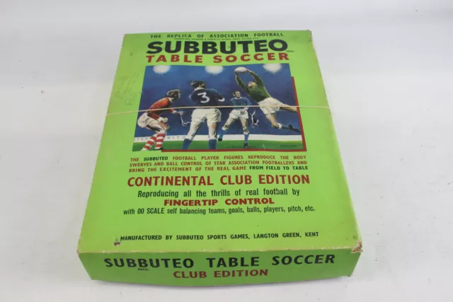 Subbuteo Table Soccer Continental Club Edition Vintage Boxed Inc Players Etc