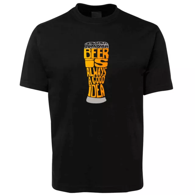 New Beer is always Good T Shirt 100% Cotton Size S - 10XL