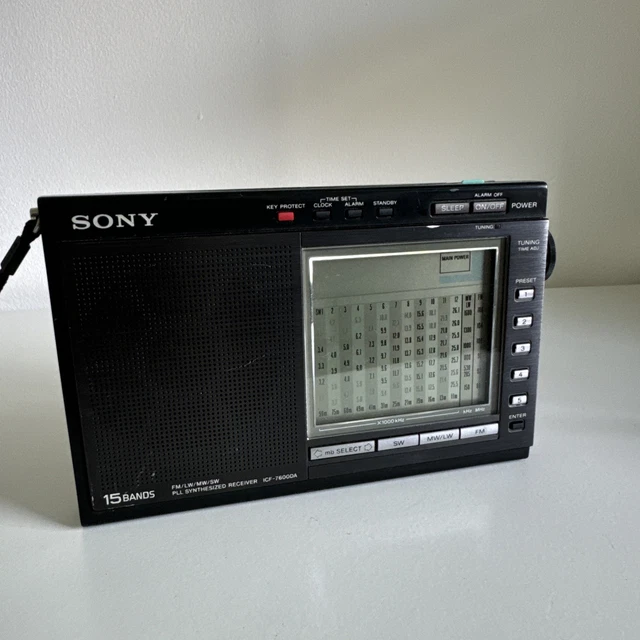 SONY ICF-7600DA 15 Band Full Synthesized World Receiver Radio