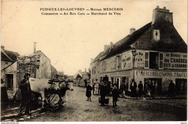 CPA PUISEUX-les-LOUVRES Maison MERCERIS (860783)