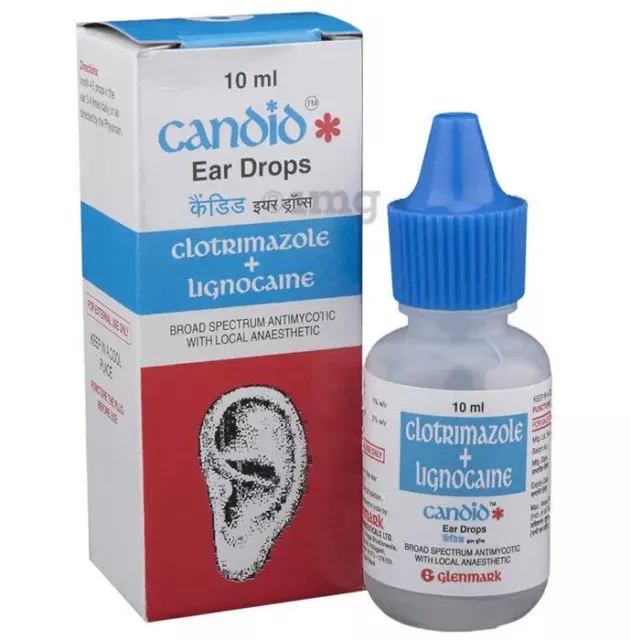 Candid Ear Drop 10 ml zur Behandlung von Pilzinfektionen im Ohr + FS