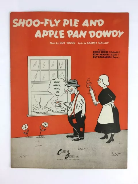 SHOO FLY PIE Apple Pan Dowdy Sheet Music Piano 1945 Shore Kenton ...
