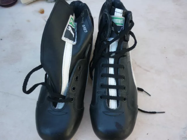 Ancienne Paire Chaussures Rugby Puma Canberra Super / Neuve Pour Deco.