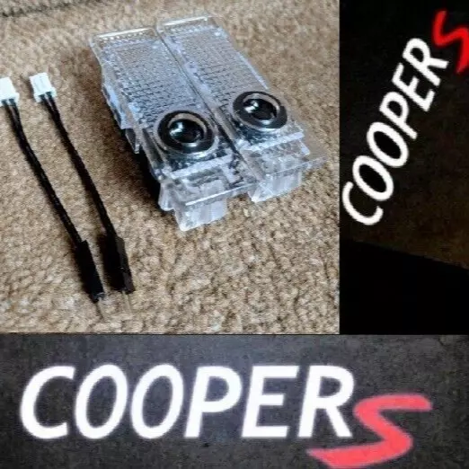 F56 MINI Cooper S Logo Porta Ingresso Pozzetto Luci LED Pavimento