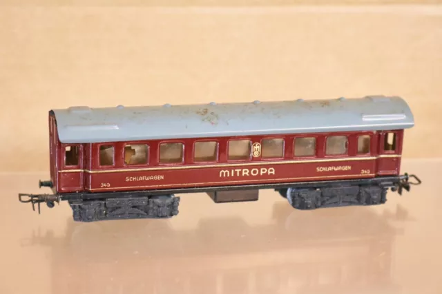 MARKLIN MÄRKLIN 343 DR DB SCHLAFWAGEN SLEEPER COACH 1946 - 49 PRODUCTION nr