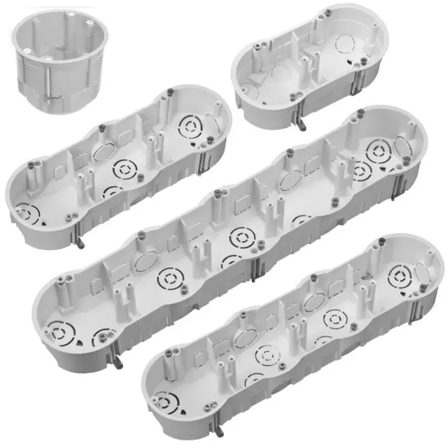 Hohlwanddose Gerätedose Hohlraumdose Schalterdose Ø60 x 45 mm Tiefe Mehrfach