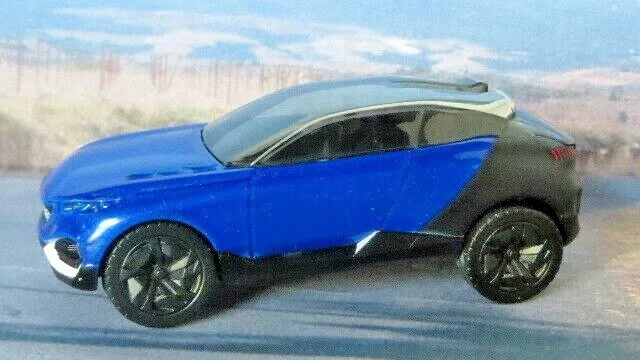 PEUGEOT QUARTZ CONCEPT 1:60/3" (Azul/Negro) NOREV Sin usar en caja Diecast Pasajero Sellado