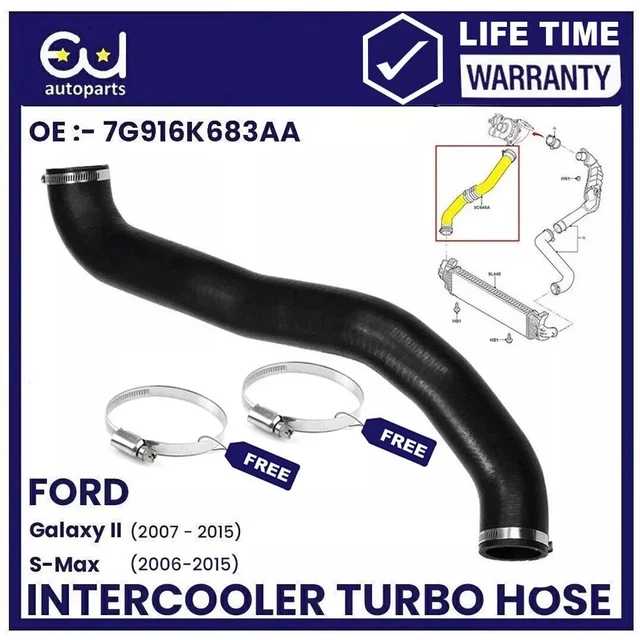 Intercooler Turbo Hose Pipe For Ford Mondeo S-Max Galaxy MK4 1.8 TDCI – Capot, Direct Fit, 1521483