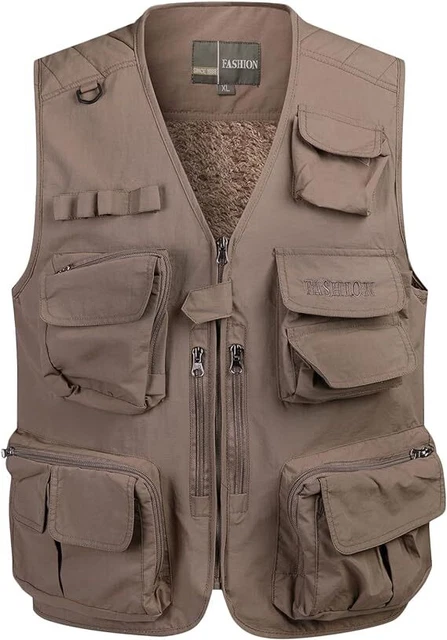 Gilet De Pêche Safari Pour Homme - Séchage Rapide - Multi