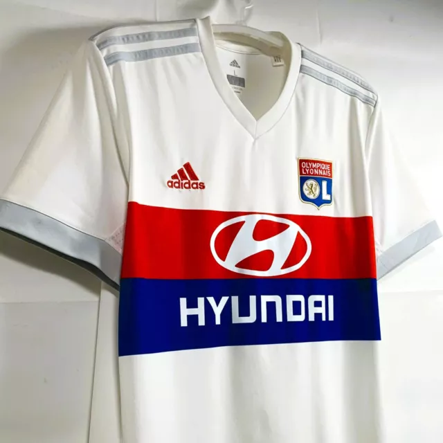 Olympique Lyon, 2017-18, Original Vintage Heim-Trikot, Größe L 3