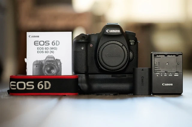 Canon EOS 6D Full Frame DSLR 20.2 MP Body + BG-E13 Battery Grip | No Reserve