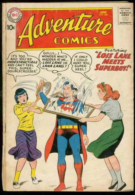Adventure Comics #261 1959-Dc Comics-Superboy Aquaman G+