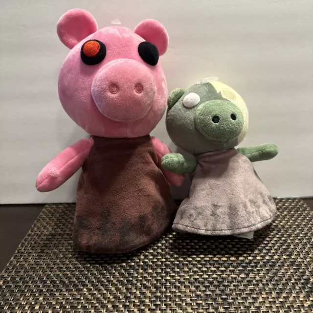 PIGGY PLUSH 8& Piggy And Zombie Piggy Roblox Series 1 Soft Toy Official ...