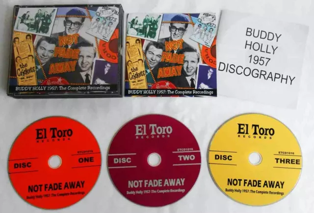 3CD Box Buddy Holly 1957 - Not Fade Away - The Complete Recordings (2008)