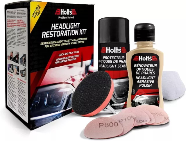 Holts Headlight Restoration Kit, Award Winning Headlamp Restoration Kit, Profess