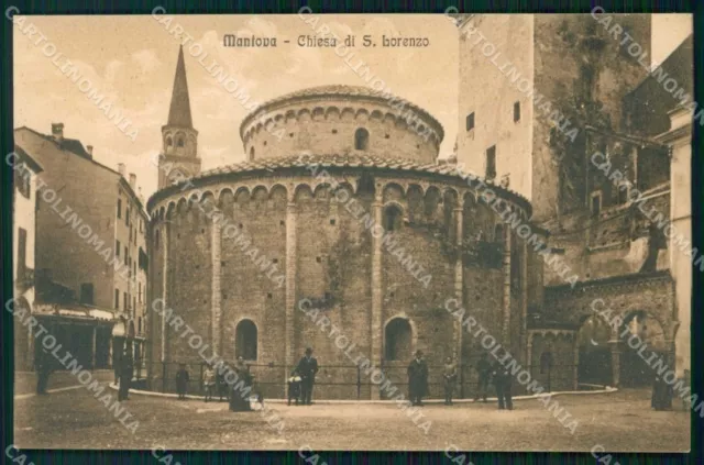 Mantova Città Chiesa di San Lorenzo cartolina RB8811