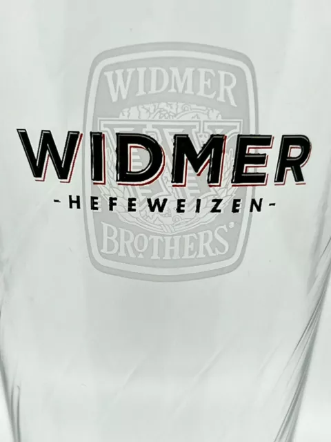 Widmer Brothers Hefeweizen 8" Tall Weizen Pilsner Wheat Beer Drink Clear Glass  2