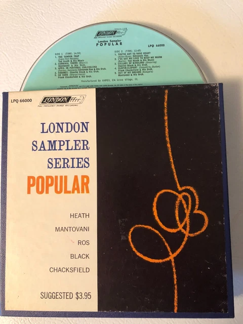 London Sampler Series Popular Reel to reel tape 7 1/2 ips