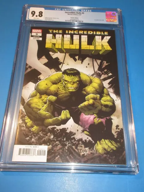 Incredible Hulk #9 Capullo variant CGC 9.8 NM/M Gorgeous gem Wow