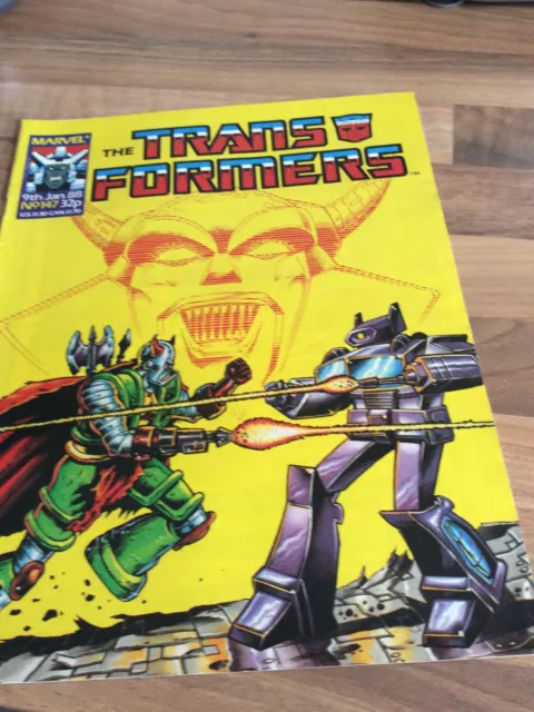 TRANSFORMERS G1 UK Marvel Comics # 147, JANUARY 9th, 1988 MARVEL COMIC LOT