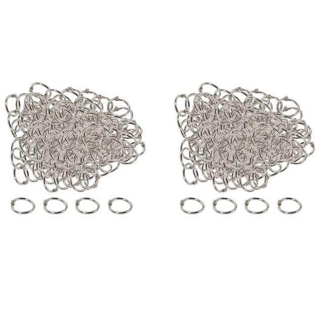 200 Pièces 19mm Reliure à Anneaux à Anneaux Porte-Clés Anneaux à Anneaux de4583