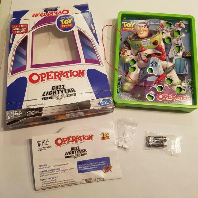 DISNEY PIXAR TOY Story Operation Game Buzz Lightyear Box by Hasbro