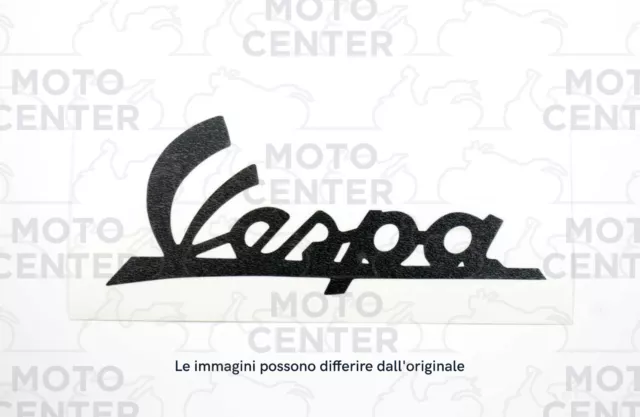 Targhetta Adesiva Nera Anteriore Piaggio Vespa Per Vespa 125 Vnb4T 135618 > - Ve